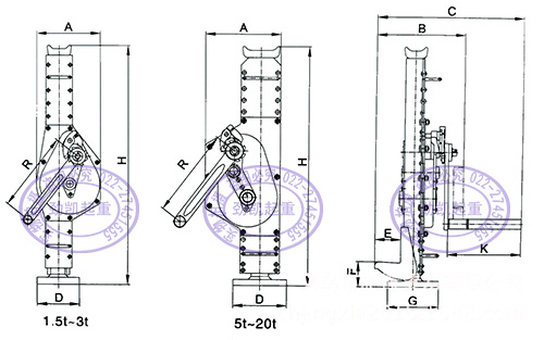 hth华体会最新入口手摇挎顶结构示意图